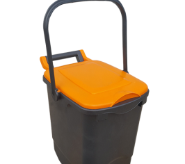 Orange lidded food bin